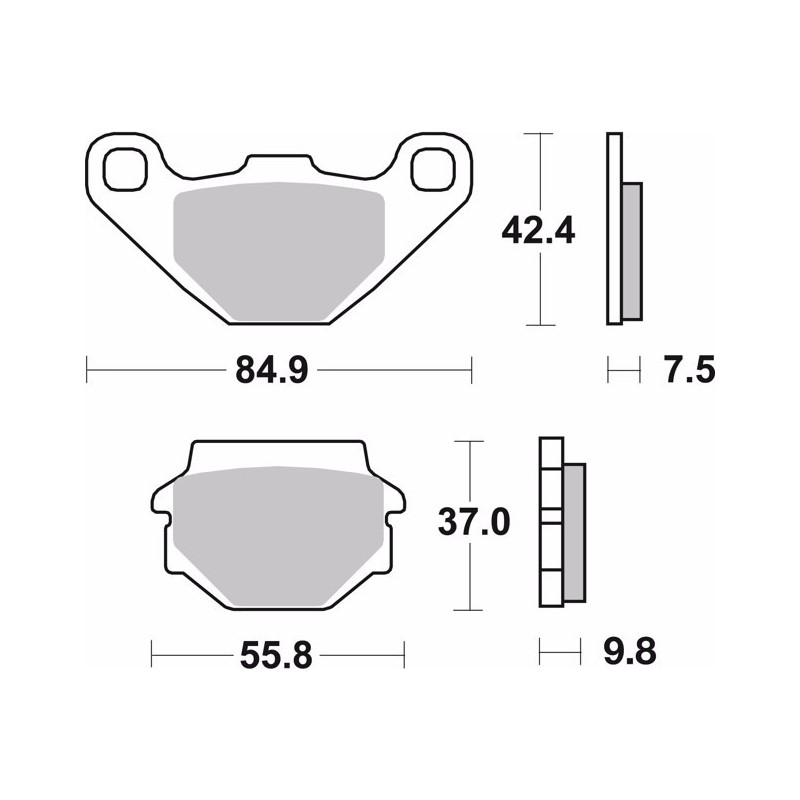 pastillas de freno moto brembo sinterizadas 07ya54sx