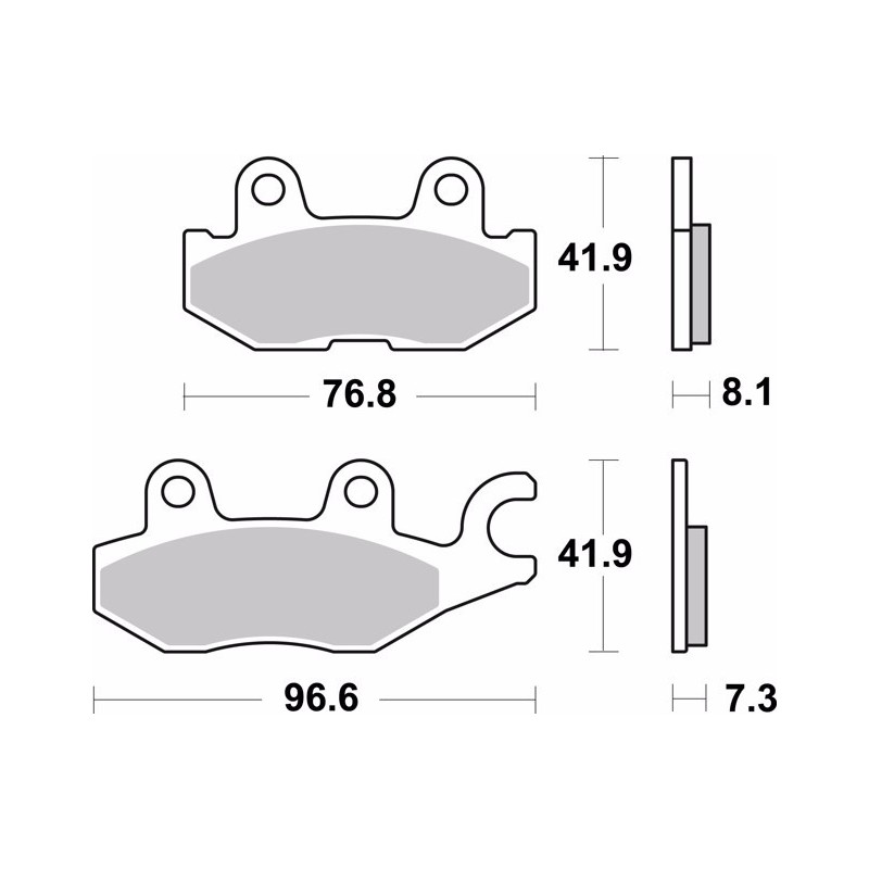 pastillas de freno moto brembo sinterizadas 07ya57sd
