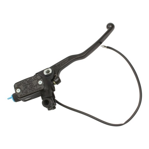 bomba de freno delantera brembo ps 13 22mm negra con deposito 10462079