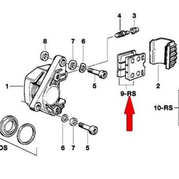 pastillas brembo oem bmw guzzi 107418325 2
