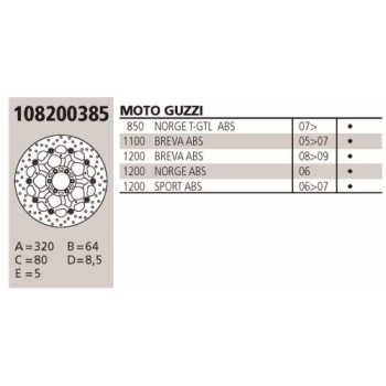 disco brembo genuine guzzi breva 1 0 108200385