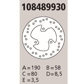 disco brembo genuine aprilia piaggio 50 108489930