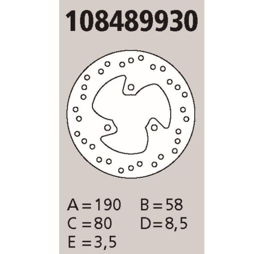 disco brembo genuine aprilia piaggio 50 108489930