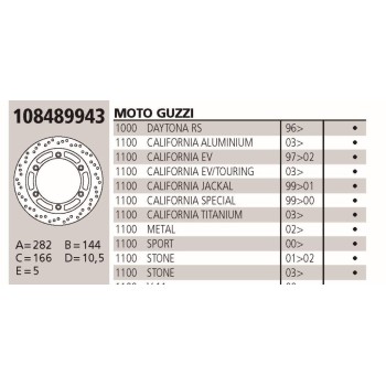 disco brembo genuine guzzi 800 daytona 108489943