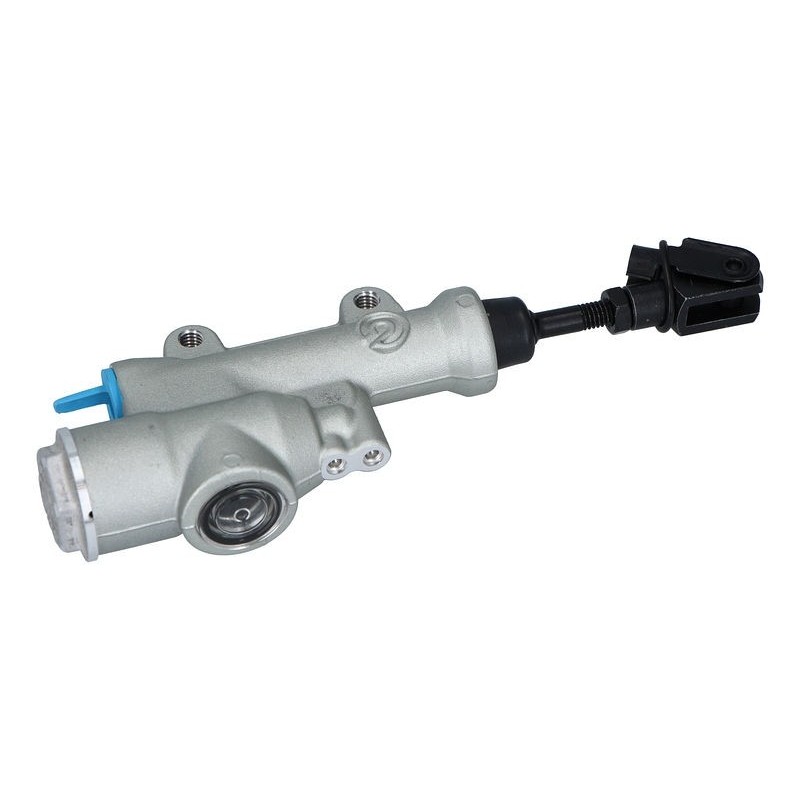 bomba de freno trasera moto brembo 10850520 ps12 plata con deposito integrado