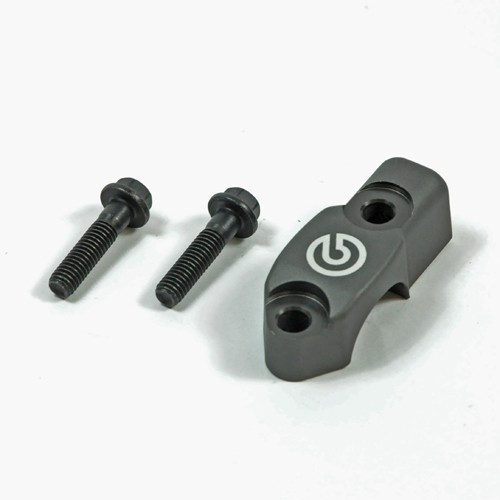 abrazadera bomba de freno brembo con soporte de espejo m10x1 25 izquierda