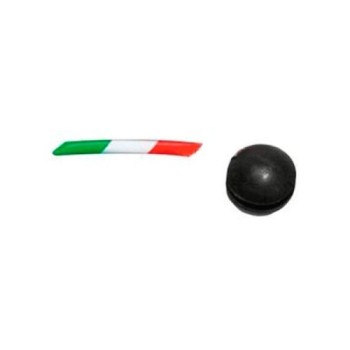tapon de goma y pegatina tricolor brembo racing ref 110c74089 repuesto oem para bomba 2