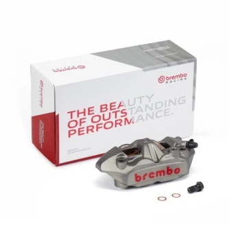 pinza de freno delantera derecha brembo 120a39720 m4 monobloque radial 108 mm