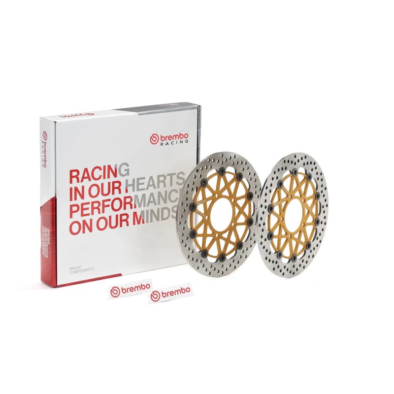 juego de discos de freno brembo 208973714 hpk supersport delanteros flotantes 300 mm