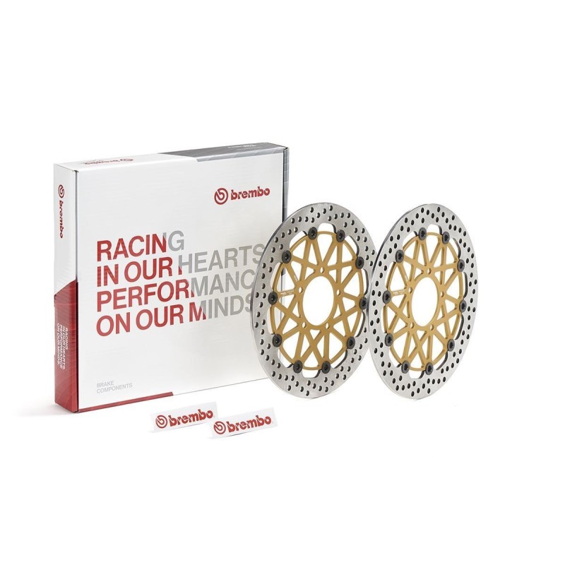 pareja discos de freno brembo racing 320mm supersport 208973722