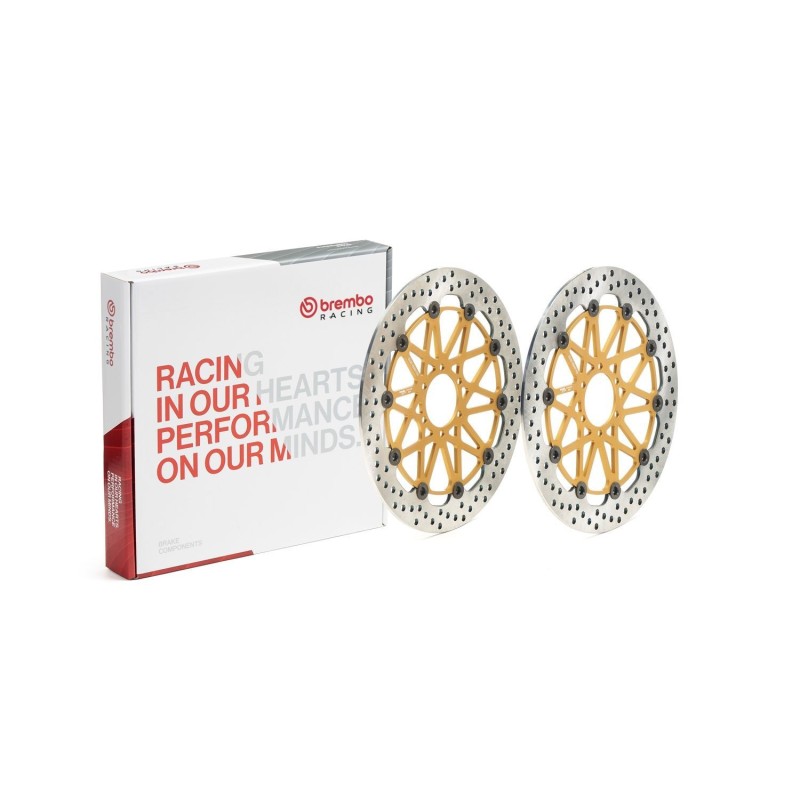 pareja discos de freno brembo racing 320mm supersport 208973725