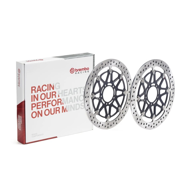 pareja de discos de freno delanteros brembo 208a98536 t drive flotantes 320 x 5 5 mm para
