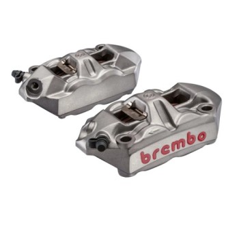 pinzas de freno brembo racing m4 monoblock pareja cafe racer 220a39710