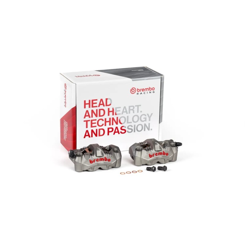 pinzas delanteras brembo gp4 rs monoblock pinza de freno radial 108 mm 220c78310