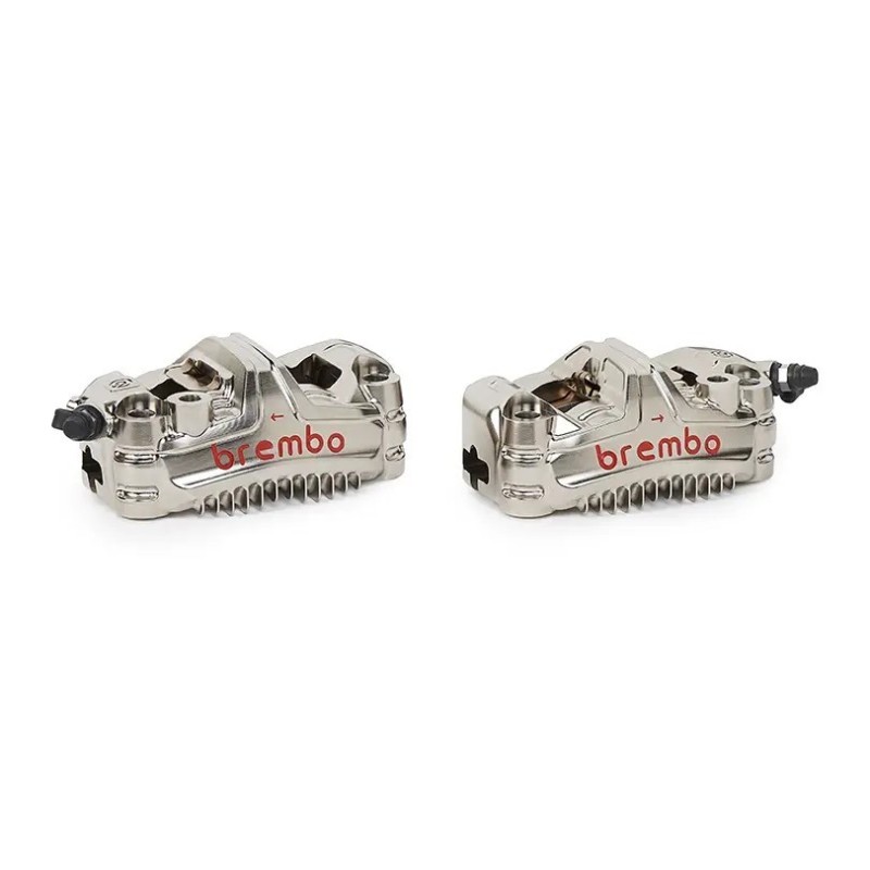 pareja de pinzas de freno radiales brembo racing 108mm gp4 ms monobloc 220d60030