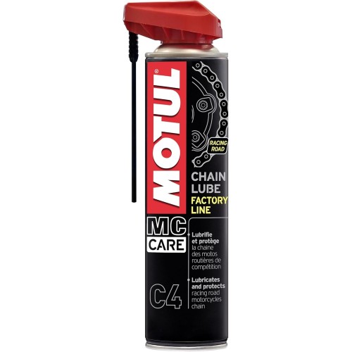 lubricante de cadena motul c4 chain lube factory line 114836 aerosol 100 ml