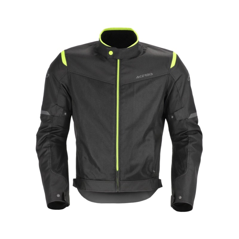 chaqueta acerbis ce ramsey vented 2 0 color gris y amarillo 0026149 318