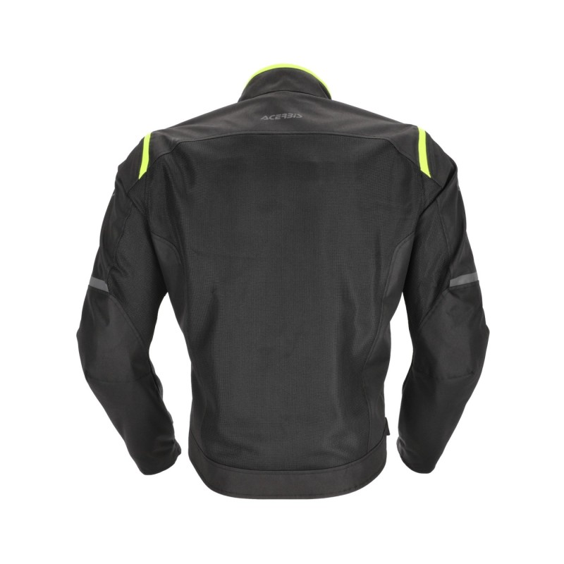 chaqueta acerbis ce ramsey vented 2 0 color gris y amarillo 0026149 318