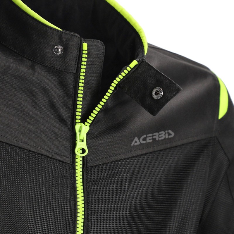 chaqueta acerbis ce ramsey vented 2 0 color gris y amarillo 0026149 318