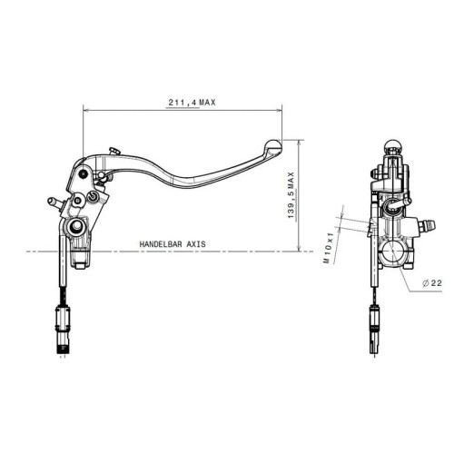bomba de freno brembo radial 18x21 oem 910 d548 90