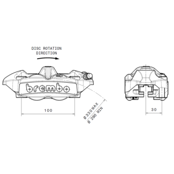 pinza de freno aluminio brembo delantero derecho 920988506 2