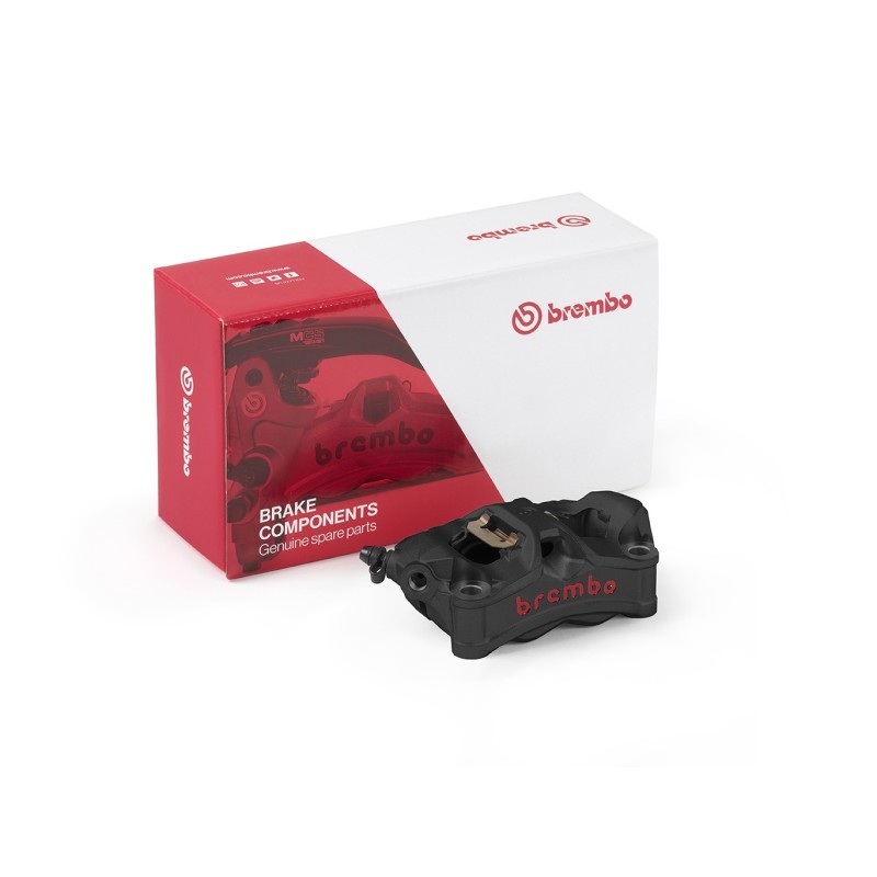 pinza brembo stylema negro y rojo izquierda 100mm 920d02092