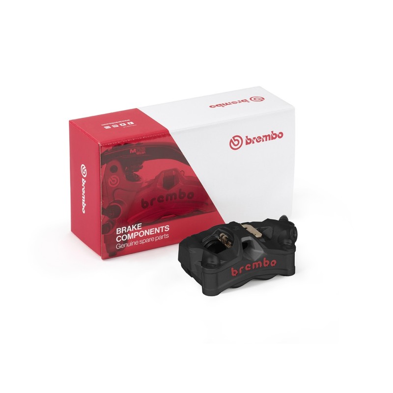 pinza brembo stylema negro y rojo derecha 100mm 920d02093