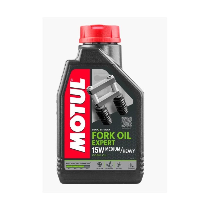 aceite de horquilla motul fork oil 15w expert med heavy 1l