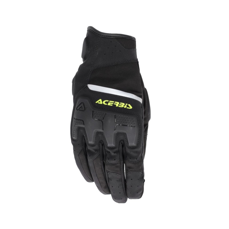 guante acerbis x street wp homologacion ce negro y amarillo touring y urbano 0026676 318