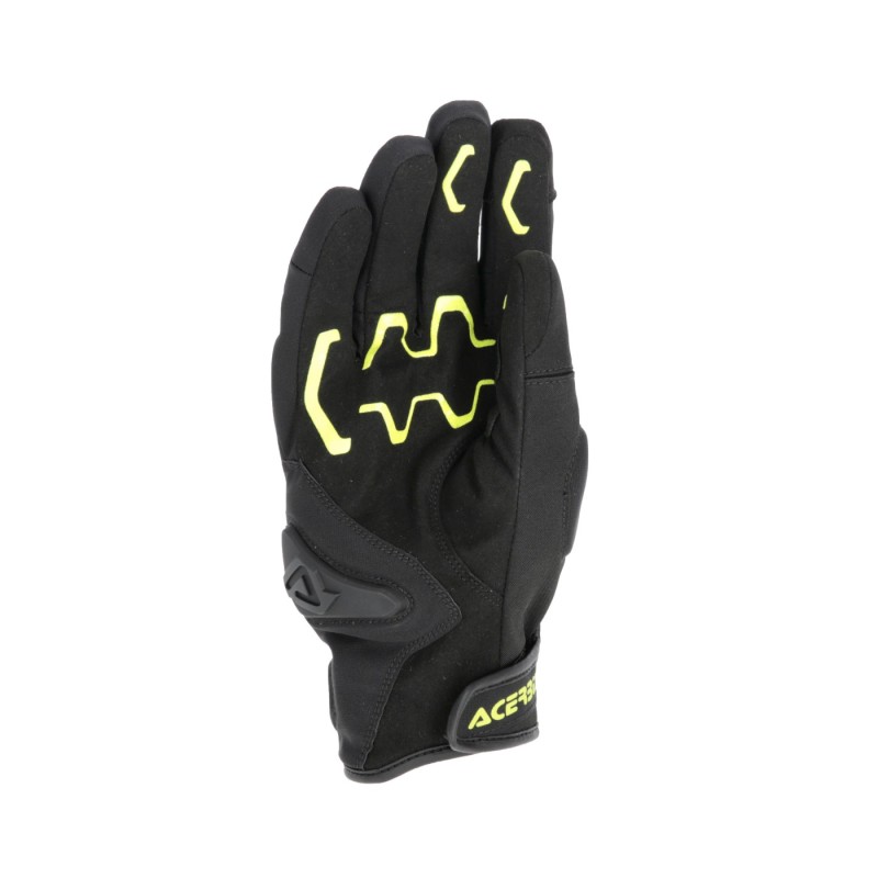 guante acerbis x street wp homologacion ce negro y amarillo touring y urbano 0026676 318