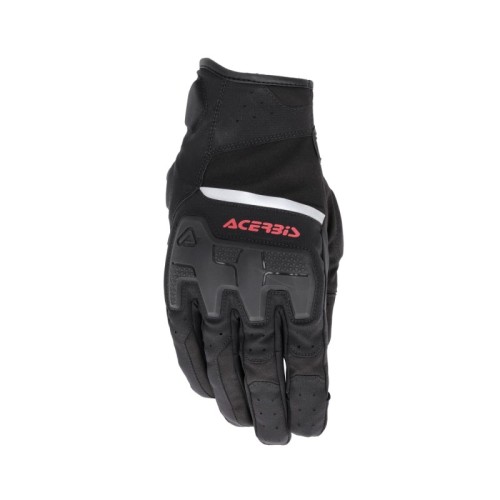 guante acerbis x street wp homologacion ce negro y rojo touring y urbano 0026676 323
