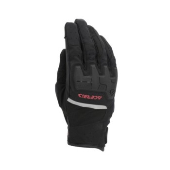 guante acerbis x street wp homologacion ce negro y rojo touring y urbano 0026676 323 2