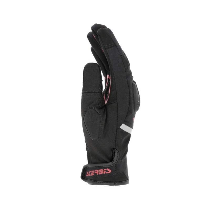 guante acerbis x street wp homologacion ce negro y rojo touring y urbano 0026676 323