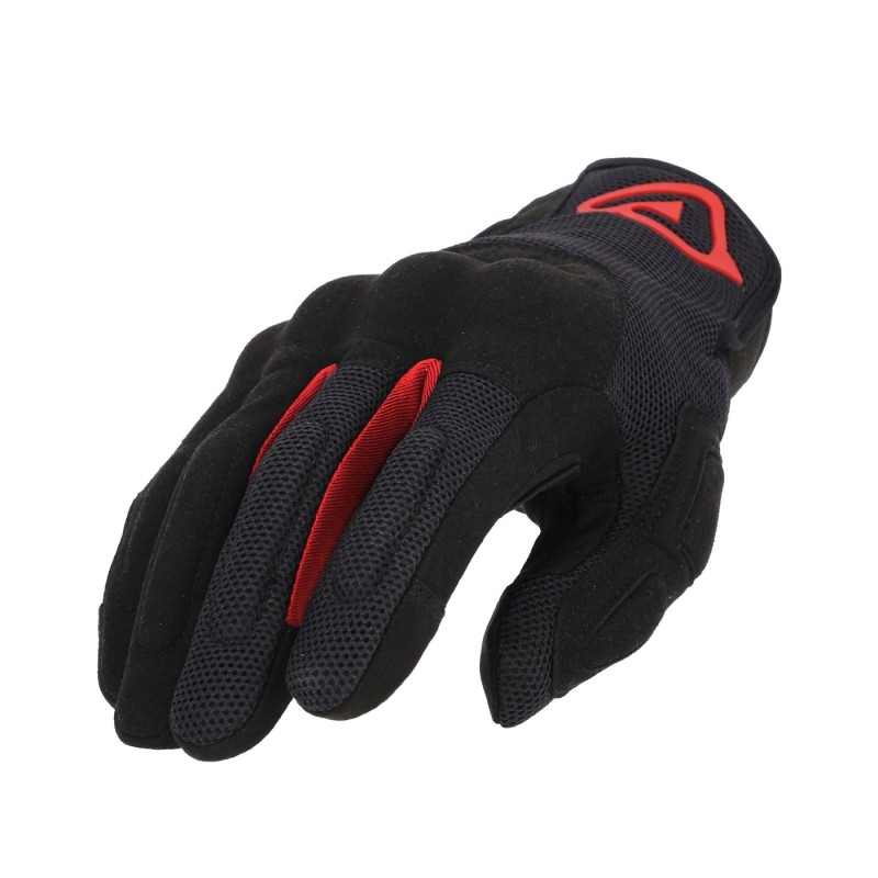 guantes acerbis ce pyramid homologados ce color negro y rojo 0024869 323
