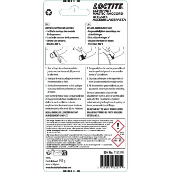 pasta de montaje para escapes loctite ea 3498 1151381 blanca 150 g 2