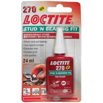 fijador de roscas loctite 270 279236 24 ml alta resistencia para moto y automocion