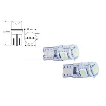 lamparas led carpriss 79780291 w5w t10 canbus 12 v 0 8 w