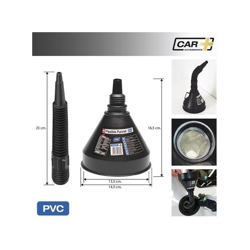 embudo de plastico con tubo extraible 70623402