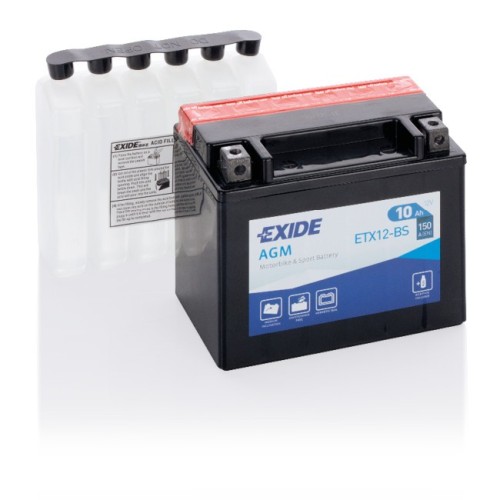 bateria para moto exide agm mc dry ytx12 bs