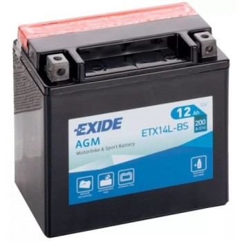 bateria para moto exide agm mc dry ytx14l bs