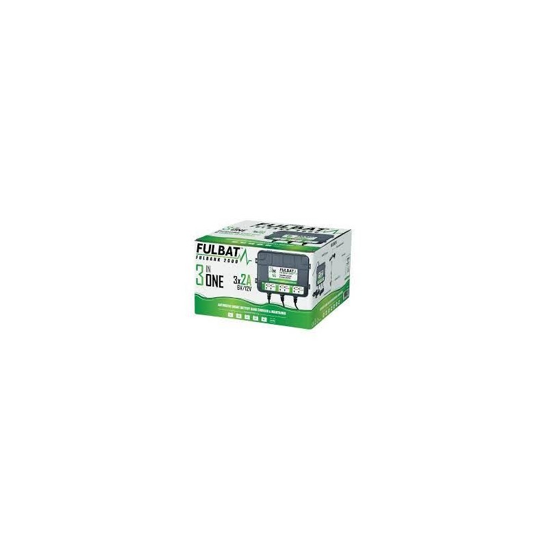cargador de bateria fulbat triple estacion de carga fulbank 75047