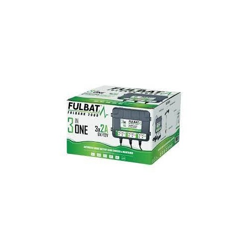 cargador de bateria fulbat triple estacion de carga fulbank 75047