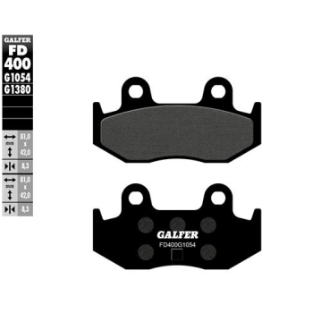 pastillas de freno moto galger scooter fd400g1380