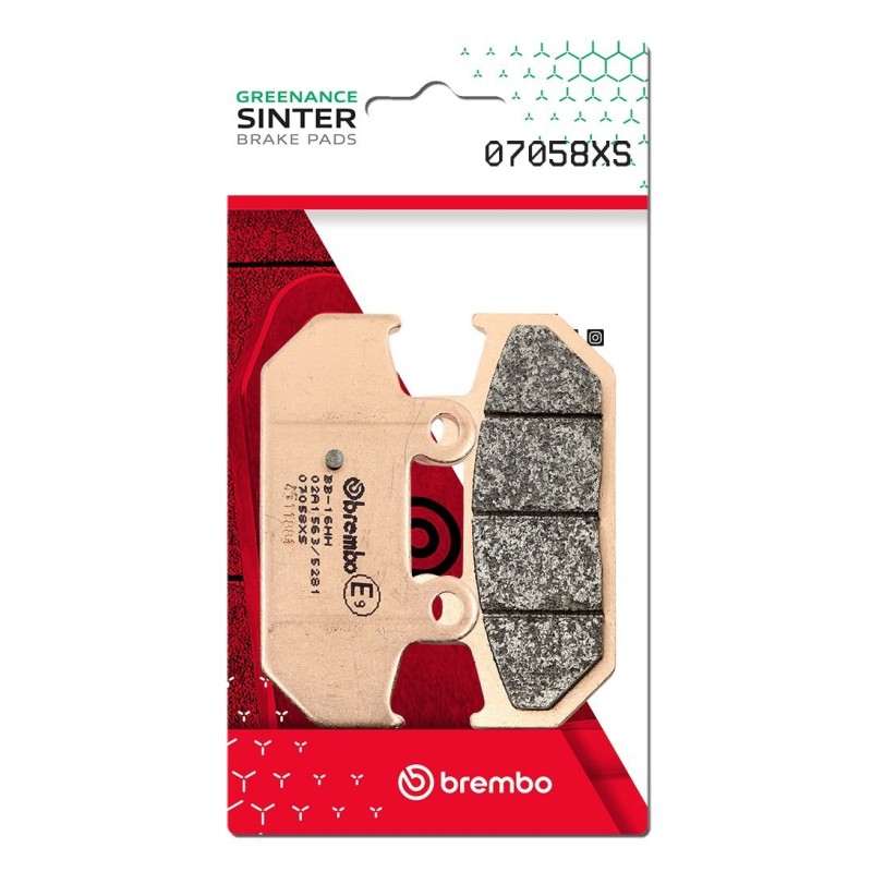 pastillas de freno moto brembo sinterizadas 07058xs