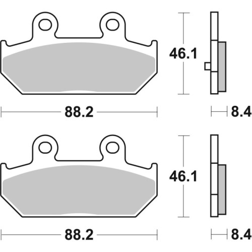 pastillas de freno moto brembo sinterizadas 07058xs