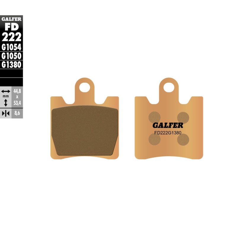 pastillas de freno moto galfer scooter fd222g1380