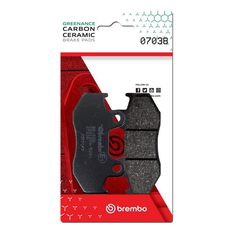 pastillas de freno moto brembo genuinas 07038