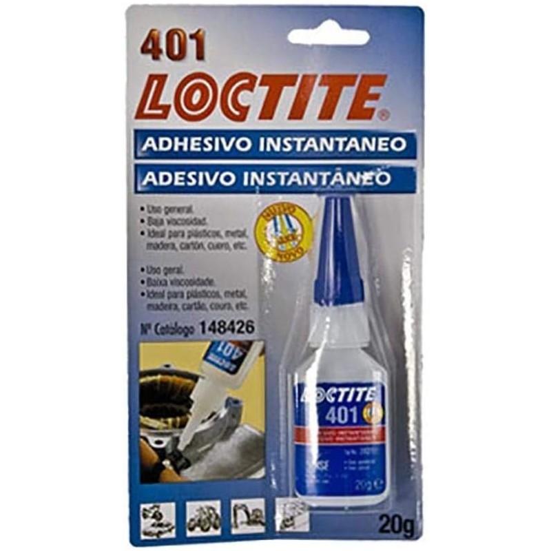 adhesivo instantaneo loctite 401 404911 20 g para moto y automocion