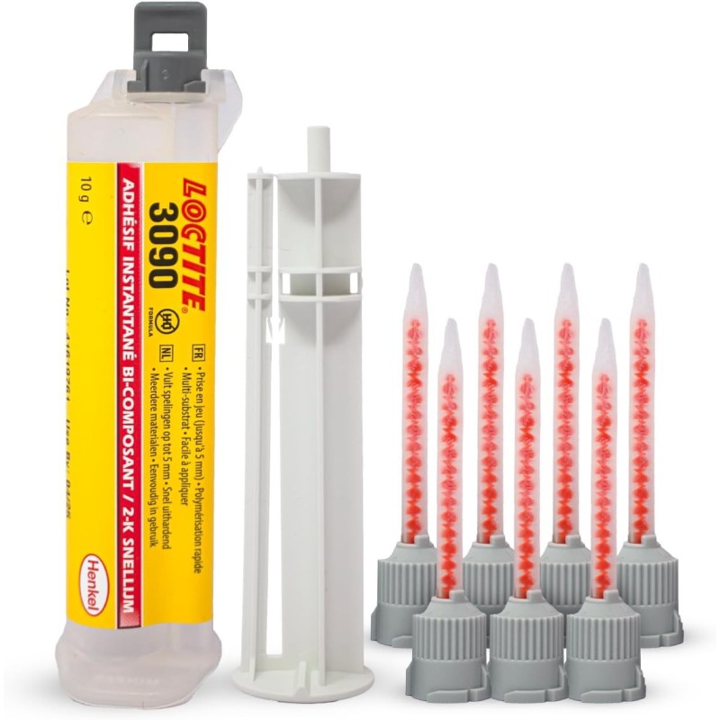 adhesivo instantaneo bicomponente loctite 3090 1379598 en jeringa doble 10 g 1 g