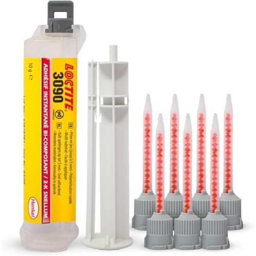 adhesivo instantaneo bicomponente loctite 3090 1379598 en jeringa doble 10 g 1 g